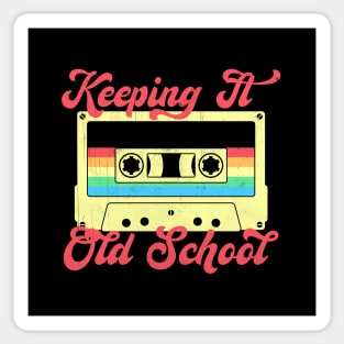 Retro Mixtape Music - Keeping It Old School Vibes Sticker